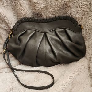 HOBO Gaze Crossbody Clutch Dark Stone Grey